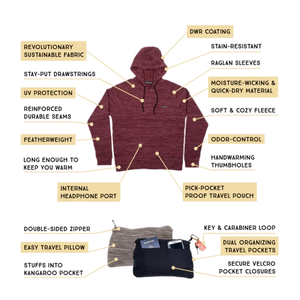 Coalatree Maroon Hoodie